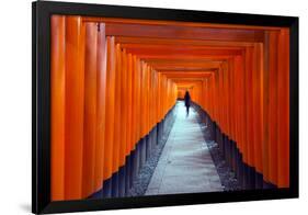 Asia, Japan, Honshu, Kyoto, Fushimi Inari Jinja; Unesco-Christian Kober-Framed Photographic Print