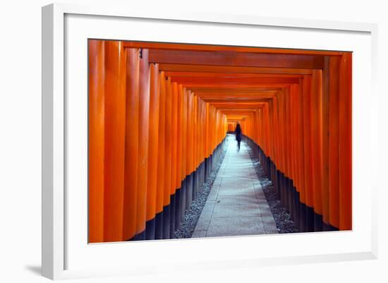 Asia, Japan, Honshu, Kyoto, Fushimi Inari Jinja; Unesco-Christian Kober-Framed Photographic Print