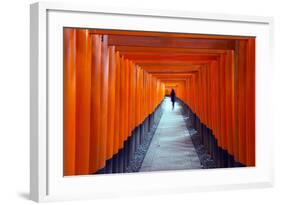 Asia, Japan, Honshu, Kyoto, Fushimi Inari Jinja; Unesco-Christian Kober-Framed Photographic Print