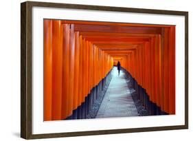 Asia, Japan, Honshu, Kyoto, Fushimi Inari Jinja; Unesco-Christian Kober-Framed Photographic Print