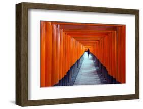 Asia, Japan, Honshu, Kyoto, Fushimi Inari Jinja; Unesco-Christian Kober-Framed Photographic Print