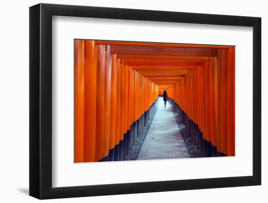 Asia, Japan, Honshu, Kyoto, Fushimi Inari Jinja; Unesco-Christian Kober-Framed Photographic Print