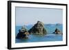 Asia, Japan, Honshu, Mie Prefecture, Futaminoura Rocks-Christian Kober-Framed Photographic Print