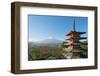 Asia, Japan, Honshu, Mt Fuji 3776M, Arakura Sengen Jinja, UNESCO World Heritage Site-Christian Kober-Framed Photographic Print