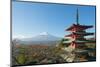 Asia, Japan, Honshu, Mt Fuji 3776M, Arakura Sengen Jinja, UNESCO World Heritage Site-Christian Kober-Mounted Photographic Print