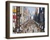 Asia, Japan, Honshu, Tokyo, Ginza, View Along Chuo-dori, a Fashionable Shopping Street in Tokyo-Gavin Hellier-Framed Photographic Print