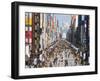 Asia, Japan, Honshu, Tokyo, Ginza, View Along Chuo-dori, a Fashionable Shopping Street in Tokyo-Gavin Hellier-Framed Photographic Print