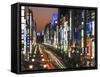 Asia, Japan, Honshu, Tokyo, Ginza, View Along Chuo-dori, a Fashionable Shopping Street in Tokyo-Gavin Hellier-Framed Stretched Canvas