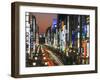 Asia, Japan, Honshu, Tokyo, Ginza, View Along Chuo-dori, a Fashionable Shopping Street in Tokyo-Gavin Hellier-Framed Photographic Print