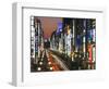 Asia, Japan, Honshu, Tokyo, Ginza, View Along Chuo-dori, a Fashionable Shopping Street in Tokyo-Gavin Hellier-Framed Photographic Print