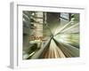 Asia, Japan, Honshu, Tokyo, Pov Blurred Motion of Tokyo Buildings from a Moving Train-Gavin Hellier-Framed Photographic Print