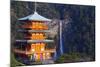 Asia, Japan, Honshu, Wakayama Prefecture, Nachi No Taki Waterfall and Pagoda-Christian Kober-Mounted Photographic Print