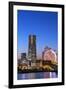 Asia, Japan, Honshu, Yokohama Bay, City Skyline and Landmark Tower-Christian Kober-Framed Photographic Print