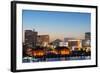 Asia, Japan, Honshu, Yokohama Bay, City Skyline and Mt Fuji-Christian Kober-Framed Photographic Print