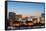 Asia, Japan, Honshu, Yokohama Bay, City Skyline and Mt Fuji-Christian Kober-Framed Stretched Canvas