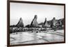 Asia, Japan, Kushimoto. View of Hashigui-Iwa Rocks on Ocean Shore-Dennis Flaherty-Framed Photographic Print