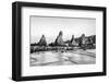 Asia, Japan, Kushimoto. View of Hashigui-Iwa Rocks on Ocean Shore-Dennis Flaherty-Framed Photographic Print