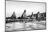 Asia, Japan, Kushimoto. View of Hashigui-Iwa Rocks on Ocean Shore-Dennis Flaherty-Mounted Photographic Print