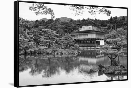 Asia, Japan, Kyoto. Kinkaku-Ji Zen Buddhist Temple-Dennis Flaherty-Framed Stretched Canvas