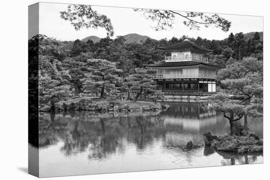 Asia, Japan, Kyoto. Kinkaku-Ji Zen Buddhist Temple-Dennis Flaherty-Stretched Canvas