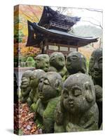 Asia, Japan; Kyoto, Sagano, Arashiyama, Otagi Nenbutsu Dera Temple, Stone Images-Christian Kober-Stretched Canvas