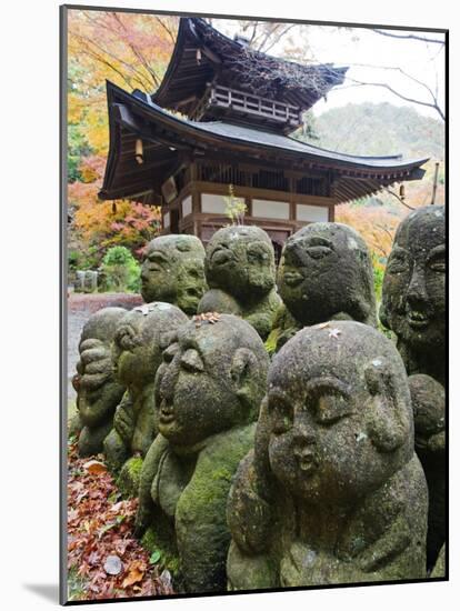 Asia, Japan; Kyoto, Sagano, Arashiyama, Otagi Nenbutsu Dera Temple, Stone Images-Christian Kober-Mounted Photographic Print