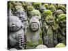 Asia, Japan; Kyoto, Sagano, Arashiyama, Otagi Nenbutsu Dera Temple, Stone Images-Christian Kober-Stretched Canvas