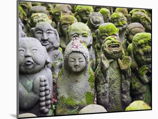 Asia, Japan; Kyoto, Sagano, Arashiyama, Otagi Nenbutsu Dera Temple, Stone Images-Christian Kober-Mounted Photographic Print