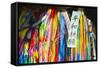 Asia, Japan, Kyushu, Nagasaki, Peace Park, Peace Cranes in Memory 1945 Atomic Bomb Victims-Christian Kober-Framed Stretched Canvas