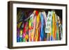 Asia, Japan, Kyushu, Nagasaki, Peace Park, Peace Cranes in Memory 1945 Atomic Bomb Victims-Christian Kober-Framed Photographic Print