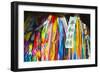 Asia, Japan, Kyushu, Nagasaki, Peace Park, Peace Cranes in Memory 1945 Atomic Bomb Victims-Christian Kober-Framed Photographic Print