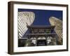 Asia, Japan, Tokyo, Temple and Skyscrapers-Christian Kober-Framed Photographic Print