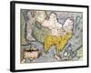 Asia: Map of the Continent Including Japan and the East Indies with Part of New Guinea, circa 1580-Abraham Ortelius-Framed Giclee Print