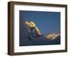 Asia, Nepal, Annapurna Base Camp. Annapurna South peak at sunrise with clouds below.-Merrill Images-Framed Photographic Print