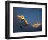 Asia, Nepal, Annapurna Base Camp. Annapurna South peak at sunrise with clouds below.-Merrill Images-Framed Photographic Print