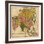 Asia - Panoramic Map-Lantern Press-Framed Art Print