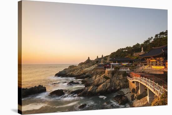 Asia, Republic of Korea, South Korea, Busan, Haedong Yonggungsa Temple-Christian Kober-Stretched Canvas