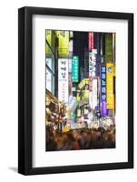 Asia, Republic of Korea, South Korea, Seoul, Neon Lit Streets of Myeong-Dong-Christian Kober-Framed Photographic Print