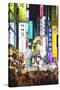 Asia, Republic of Korea, South Korea, Seoul, Neon Lit Streets of Myeong-Dong-Christian Kober-Stretched Canvas