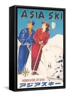 Asia Ski Travel Poster-null-Framed Stretched Canvas