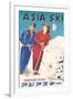 Asia Ski Travel Poster-null-Framed Art Print