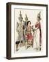 Asia: Traditional Costumes of the Population of the Asian Continent. Indigenous Actors and Actresse-null-Framed Giclee Print