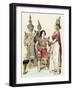 Asia: Traditional Costumes of the Population of the Asian Continent. Indigenous Actors and Actresse-null-Framed Giclee Print