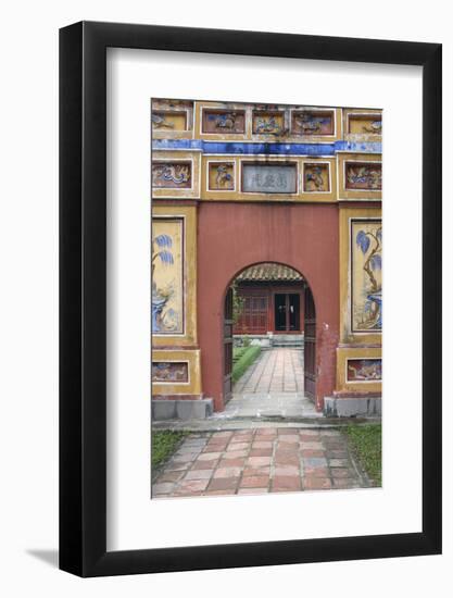 Asia, Vietnam. Arched Entrance Gate, the Citadel, Hue, Thua Thien?Hue-Kevin Oke-Framed Photographic Print