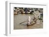 Asia, Vietnam. Boat Women Arriving at the Floating Market in Can Tho-Kevin Oke-Framed Photographic Print