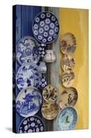 Asia, Vietnam. Ceramic Plates on Display, Hoi An, Quang Nam Province-Kevin Oke-Stretched Canvas