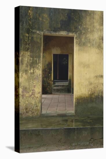 Asia, Vietnam. Entrance Doors at Hon Chen Temple, Hue, Thua Thien–Hue-Kevin Oke-Stretched Canvas