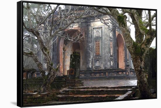 Asia, Vietnam. Stele Pavilion, Tu Ducs Tomb, Hue, Thua Thien?Hue-Kevin Oke-Framed Stretched Canvas