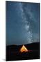 Asia, Western Mongolia, Khovd Province, Gashuun Suhayt. River Valley. Tent with Stars and Milky Way-Emily Wilson-Mounted Photographic Print