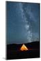 Asia, Western Mongolia, Khovd Province, Gashuun Suhayt. River Valley. Tent with Stars and Milky Way-Emily Wilson-Mounted Photographic Print